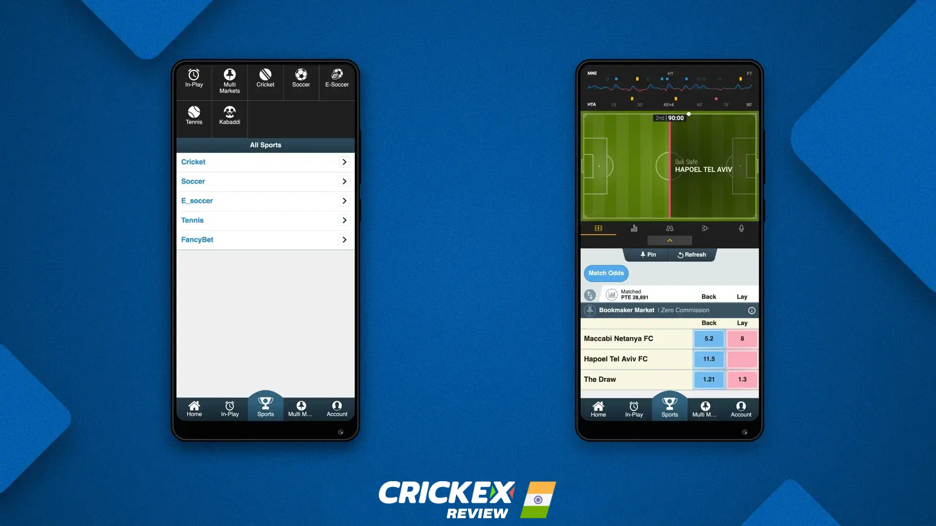 Detailed information about betting exchange in the Crickex mobile app