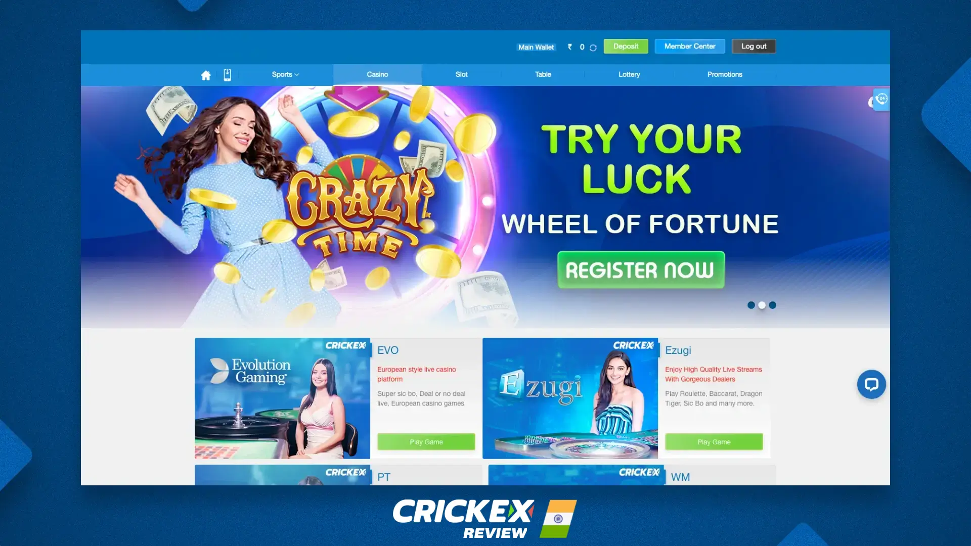 Advantages and benefits of Crickex online casino